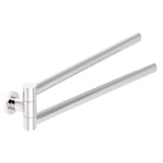 Gedy 5123-13 17 Inch Polished Chrome Double Towel Holder